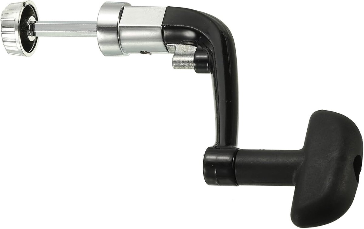 Vervangend onderdeel voor vismolens, metalen crank, rotswapen, draaiknop, plastic grip voor accessoires voor vismolens, geschikt voor haspel uit de 1000-4000-serie (125 mm)