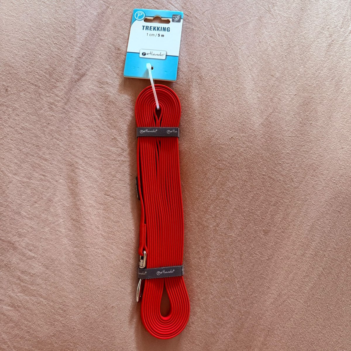 Petlando Trekking Sleeplijn 5m/10mm rood