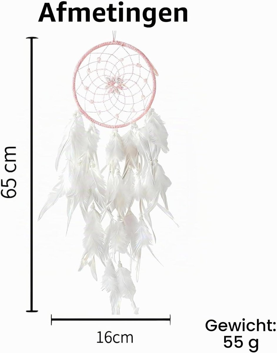 Dromenvanger, handgemaakte Indiase dromenvanger, dromenvanger voor bruiloft, wanddecoratie, slaapkamer, huis, meisjes, kinderen