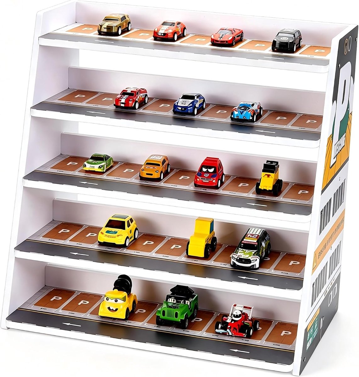 5 verdiepingen modelauto tentoonstellingsstandaard Diorama