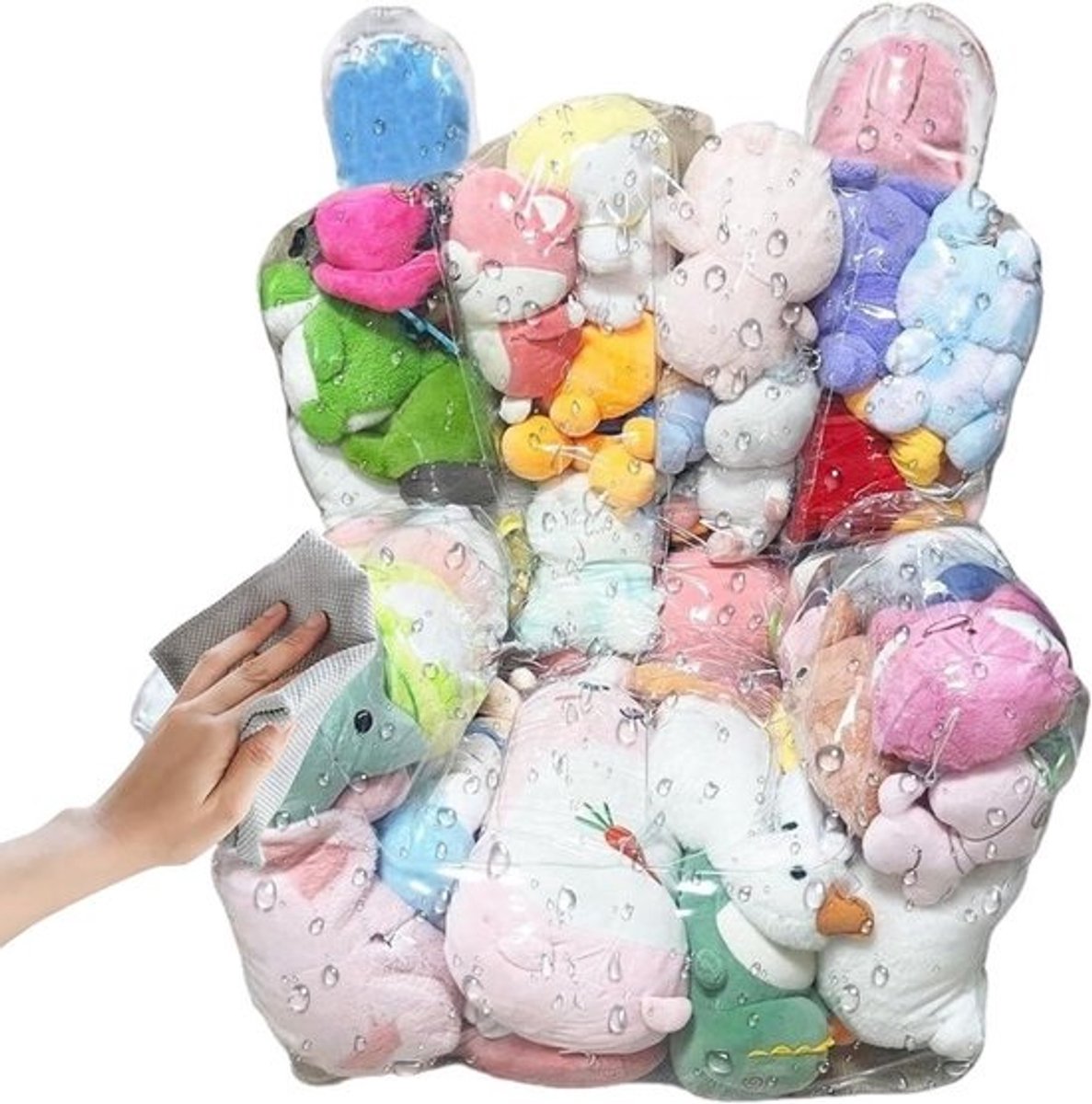 Zitzak Opberghoes - Speelgoedstoel Kinderen - Speelgoed Opbergen - Waterdicht PVC Materiaal - 90 x 100 cm - Meerkleurig