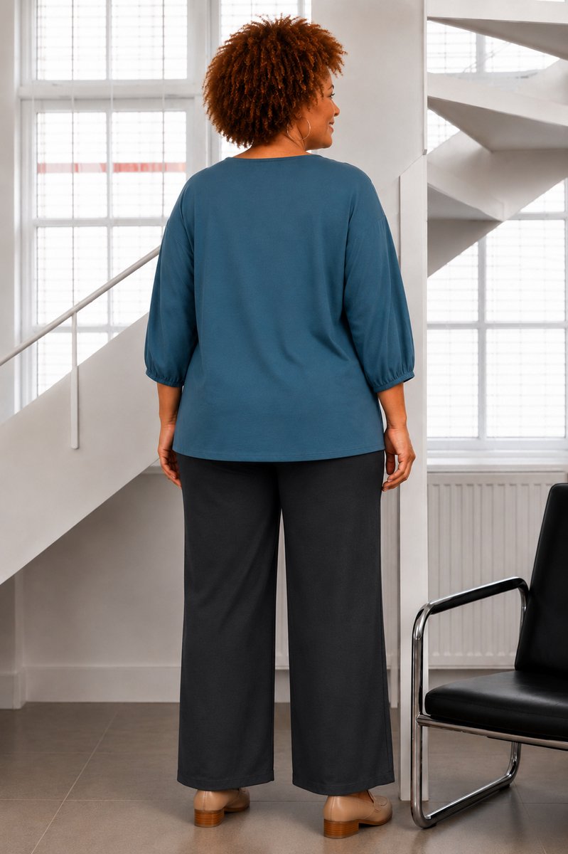 ZHENZI blouse 3/4 mouw
