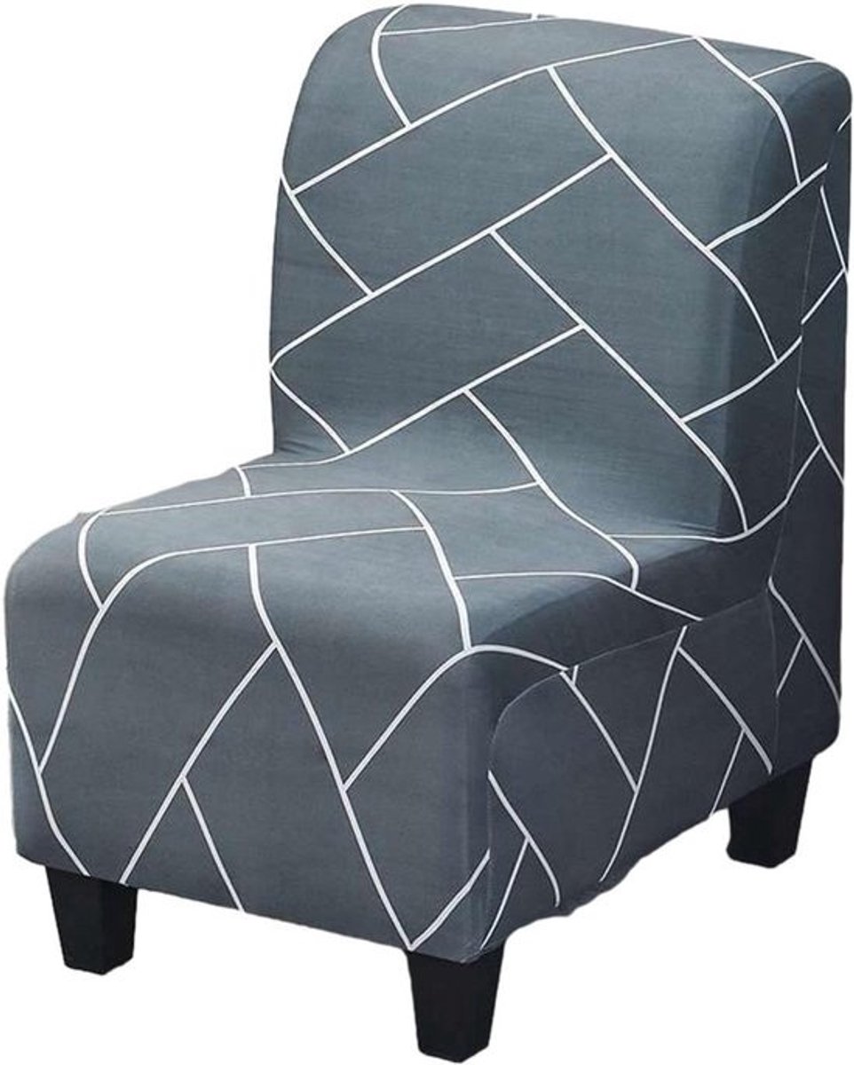 Stoelhoezen - Stoelkussens Beschermers - Meubels Vernieuwen - Ademend Jacquard Materiaal - 1 Stuks - Lijnpatroon