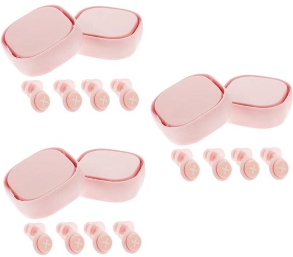 Geluidsreducerende Oordopjes - Oordopjes Zwemmen Ruisonderdrukking - Stilte Creëren - Ergonomisch Ontwerp - 6 Paar - Roze