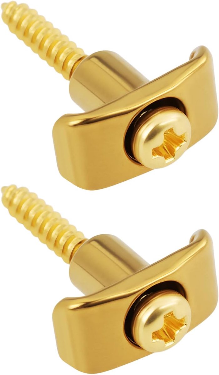 2 stuks gouden snaargidsen met schroeven compatibel met Fender Stratocaster compatibel met Telecaster gitaren