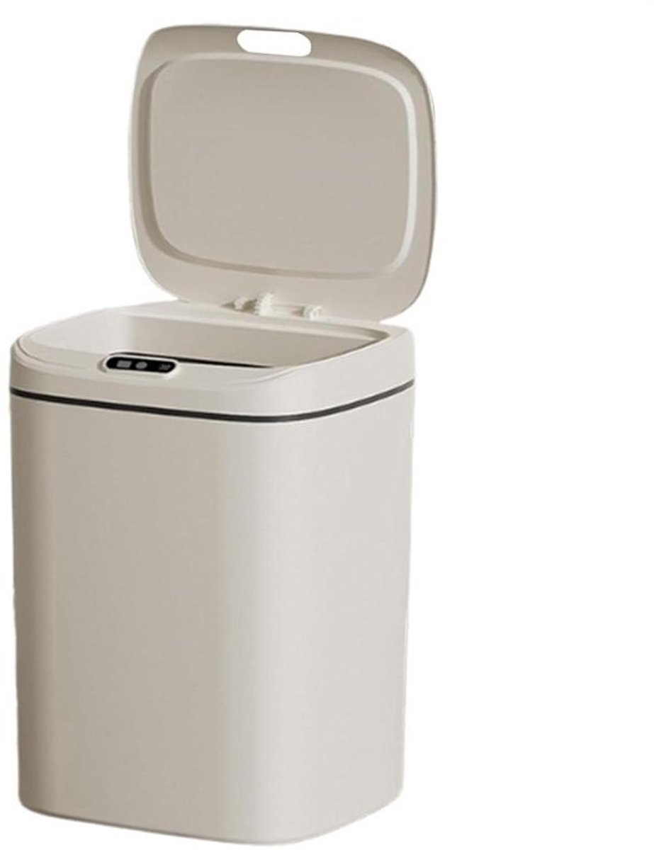 Slimme Prullenbak - Vuilnisbak Sensor - Hygiënisch Afval Weggooien - Contactloze Opening - 12 Liter - Wit