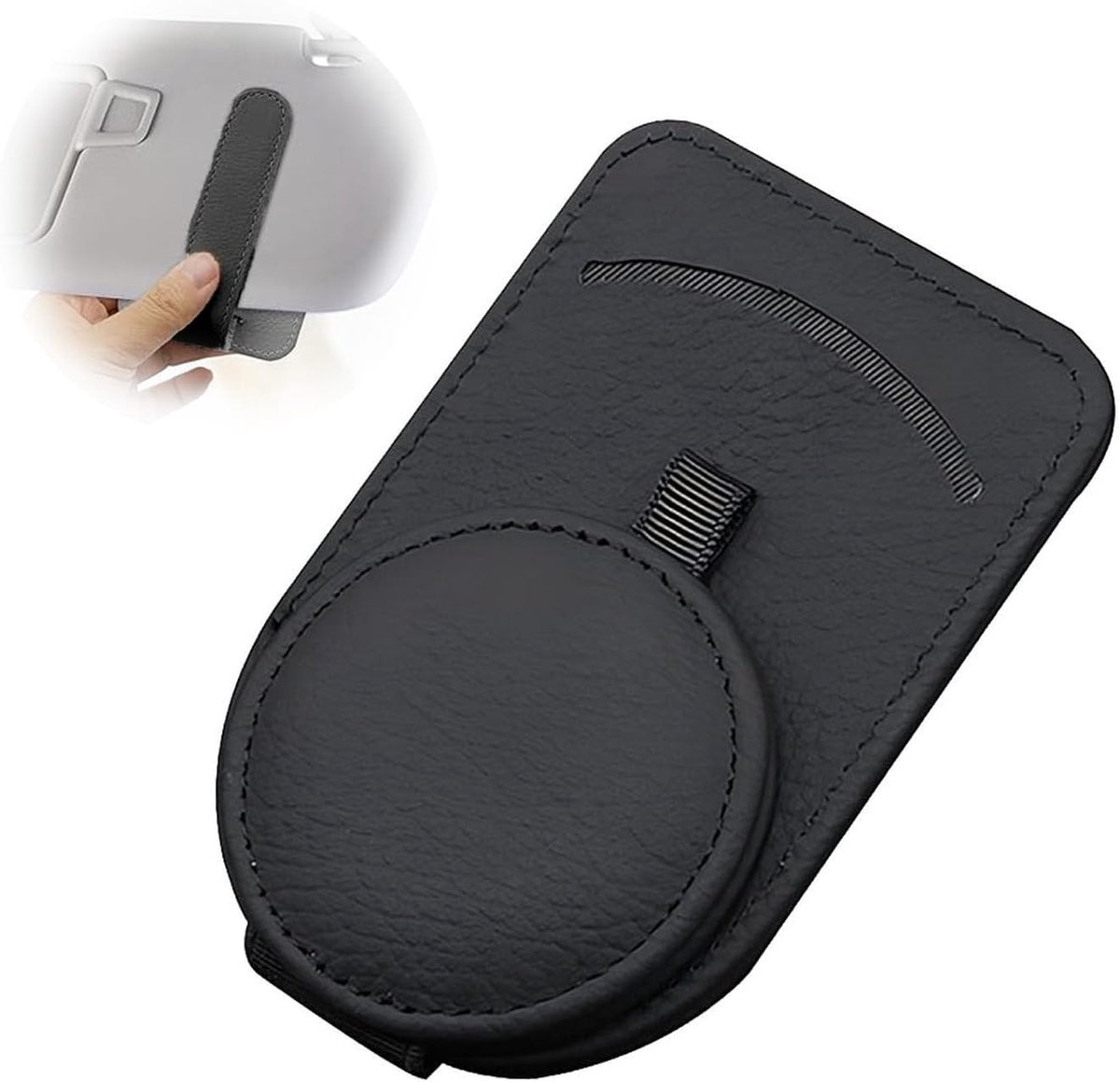 Dailygoods- Zonnebrilhouder Auto - Magnetische Brilhouder - Zonnebril Clip - Zonnebrilhouder voor Auto - Zonnebril Houder Auto Zonneklep - Hoogwaardig