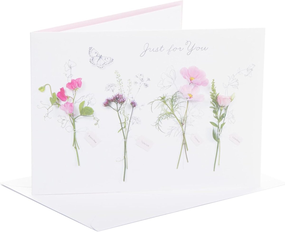 Greetings Verjaardagskaart voor haar/vriendin | Gelukkige verjaardagscadeaus | haar, meisjes, vrouwen | bloemenontwerp | met envelop | 133 x 184 mm