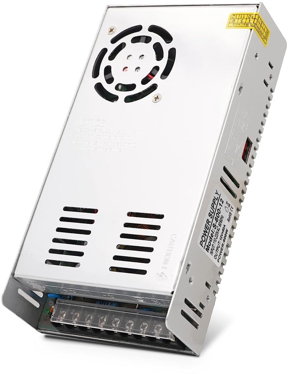 12 V, 50 A, 600 W, universele voeding, led-driver, stroomvoorziening 220 V naar 12 V, bewakingstransformator, AC-adapter, DC-adapter, computerradio