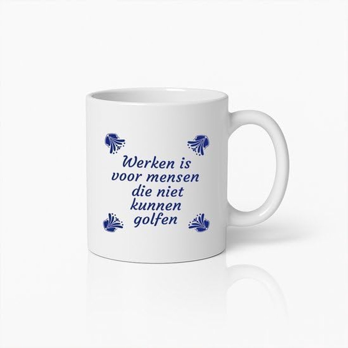 330ml Grappige Golf Quote Mok – "Werken is voor Mensen die niet Kunnen Golfen" Koffie Thee Mok Cadeau