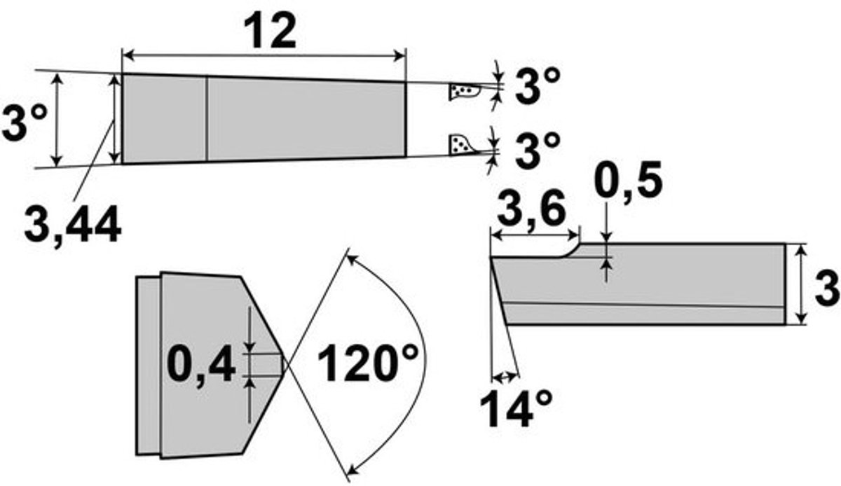 Omkeerbare Hardmetalen Snijplaat met TiN-Coating voor Universeel Gebruik