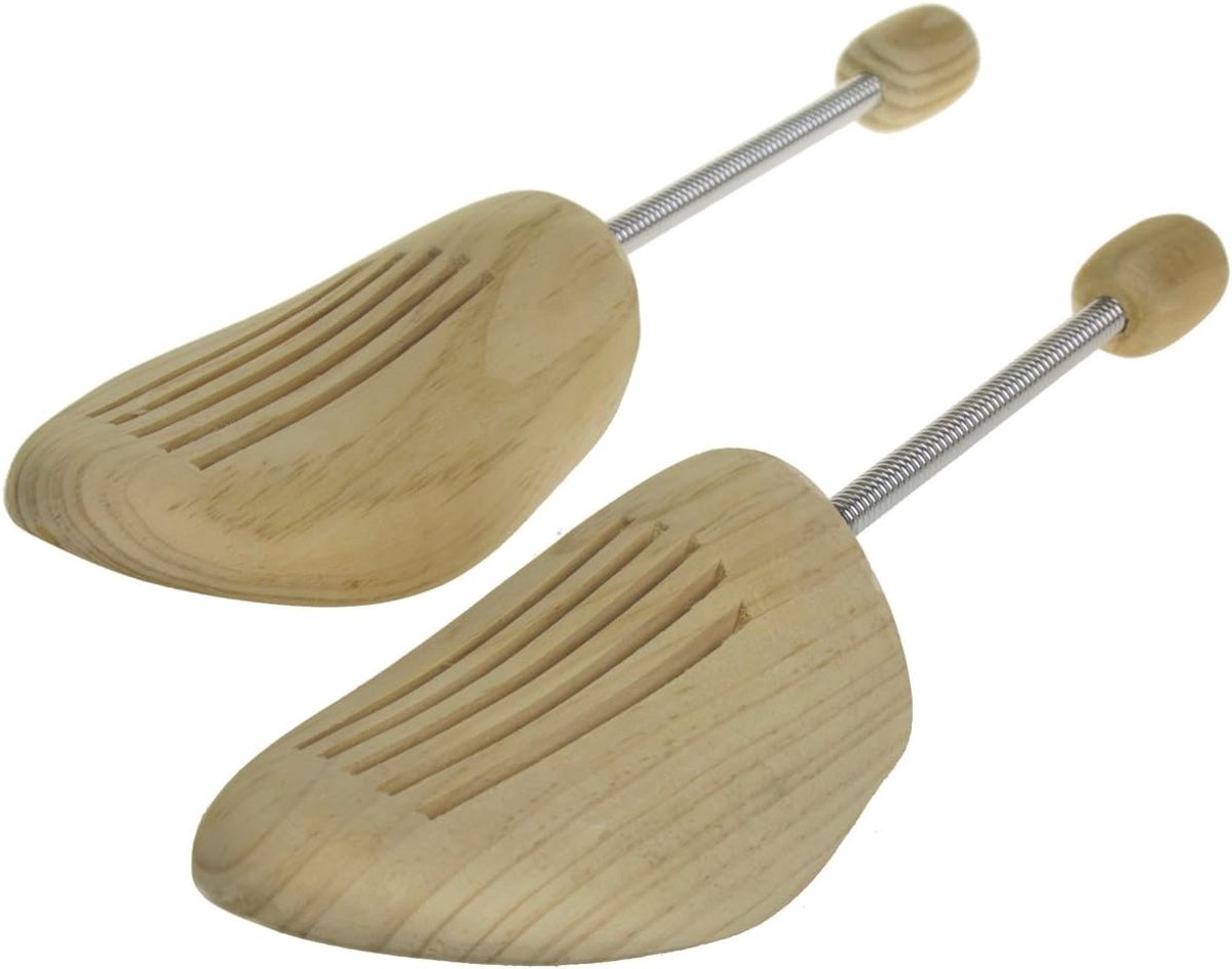 10 paar houten spiraalveer schoenspanners van echt hout van maat 36-48 heren/dames