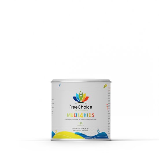 Potje FreeChoice MULTI 4 KIDS met logo en tekst