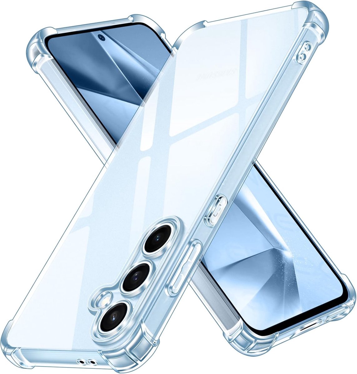 Casemania Hoesje Geschikt voor Samsung Galaxy S26 FE - Transparant - Anti Shock Back Cover