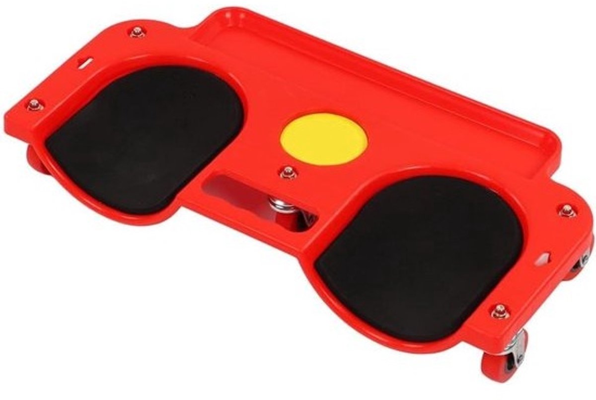 Kniebeschermer met wielen - Rolstoel kniebeschermer - Klusser comfort - Ingebouwde opbergruimte - 50 cm lengte - Zwart