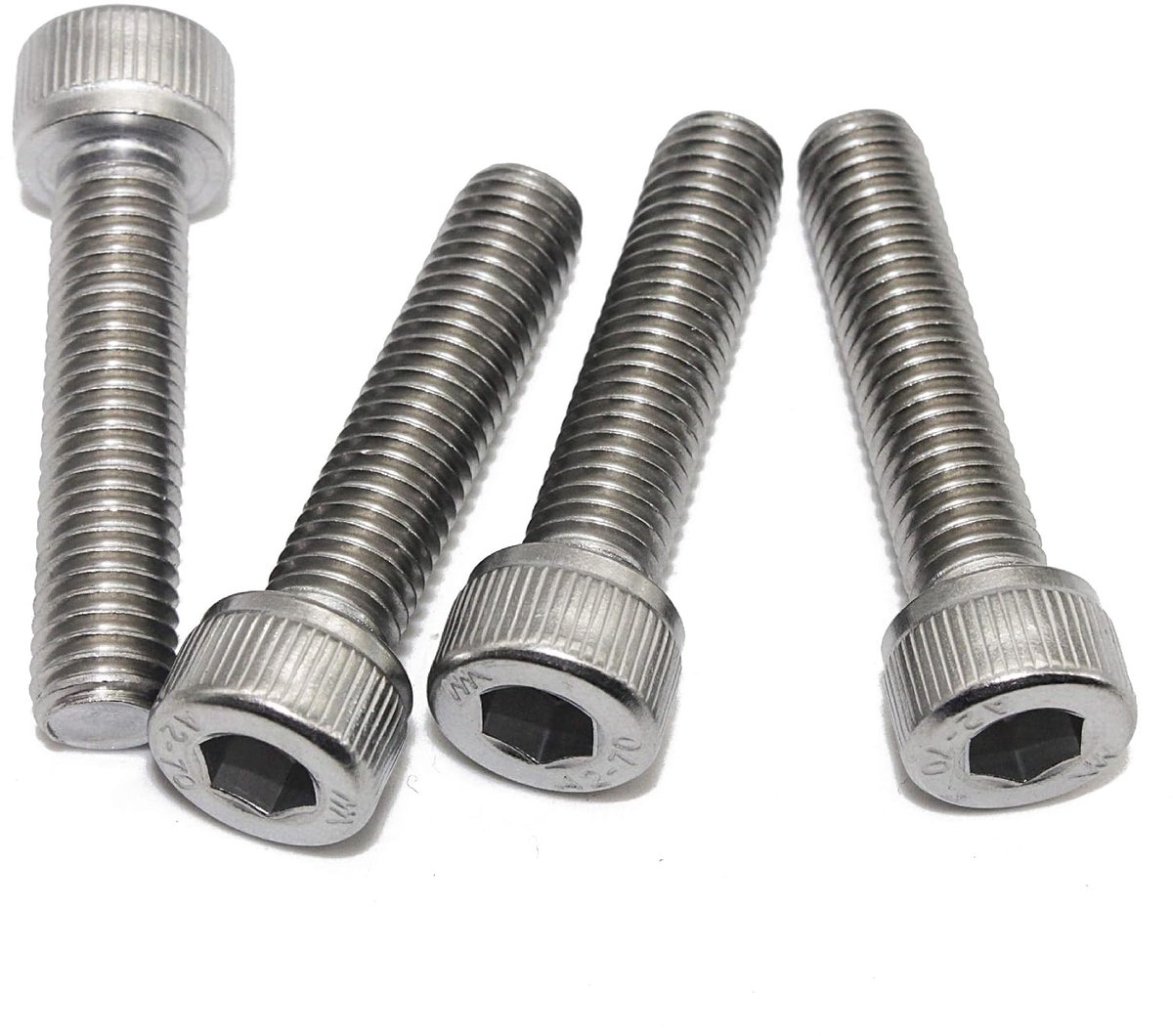 Dailygoods- Cilinderkopschroeven 30 stuks - M4 x 35 mm - Roestvrij staal - Binnenzeskant - DIN 912 - Industrieel gebruik - Schroeven