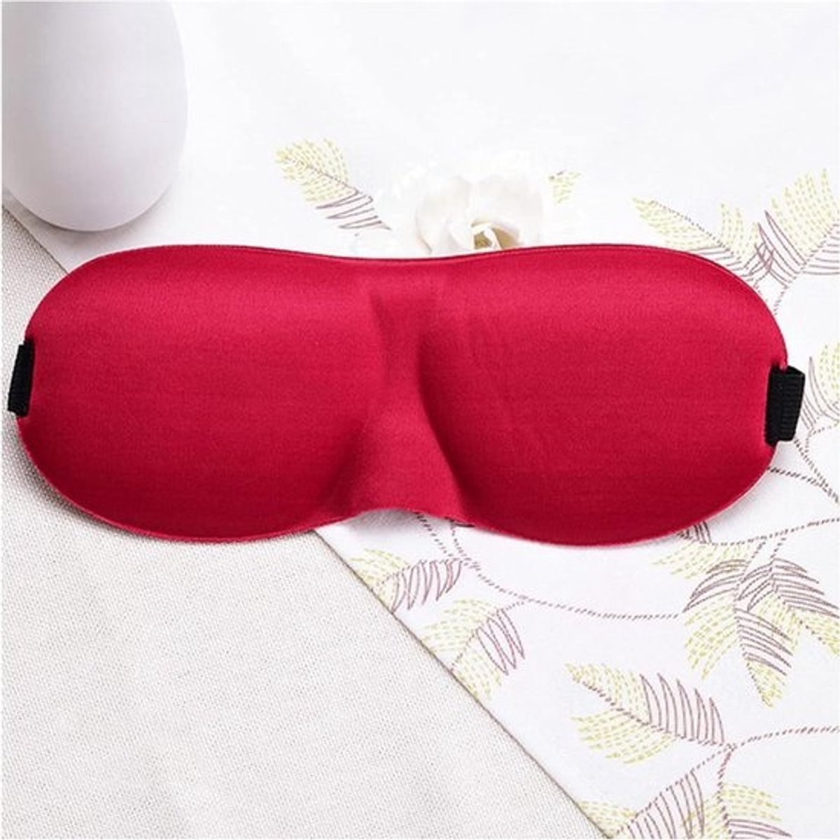 Slaapmasker - Oogmasker - Ontspannen Slapen - 3D Ergonomisch Ontwerp - One Size - Wijnrood
