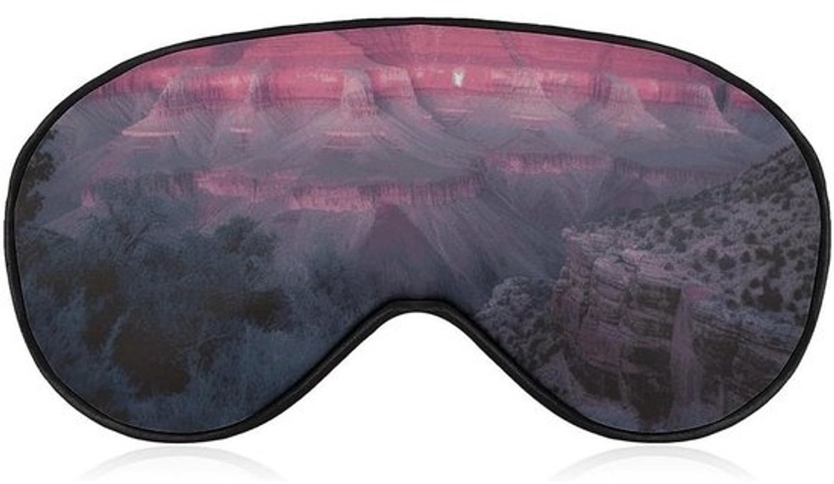 Slaapmasker - Blinddoek Oogmasker - Reizen en Ontspanning - Zacht en Huidvriendelijk - 20.57 x 10.41 cm - Zwart
