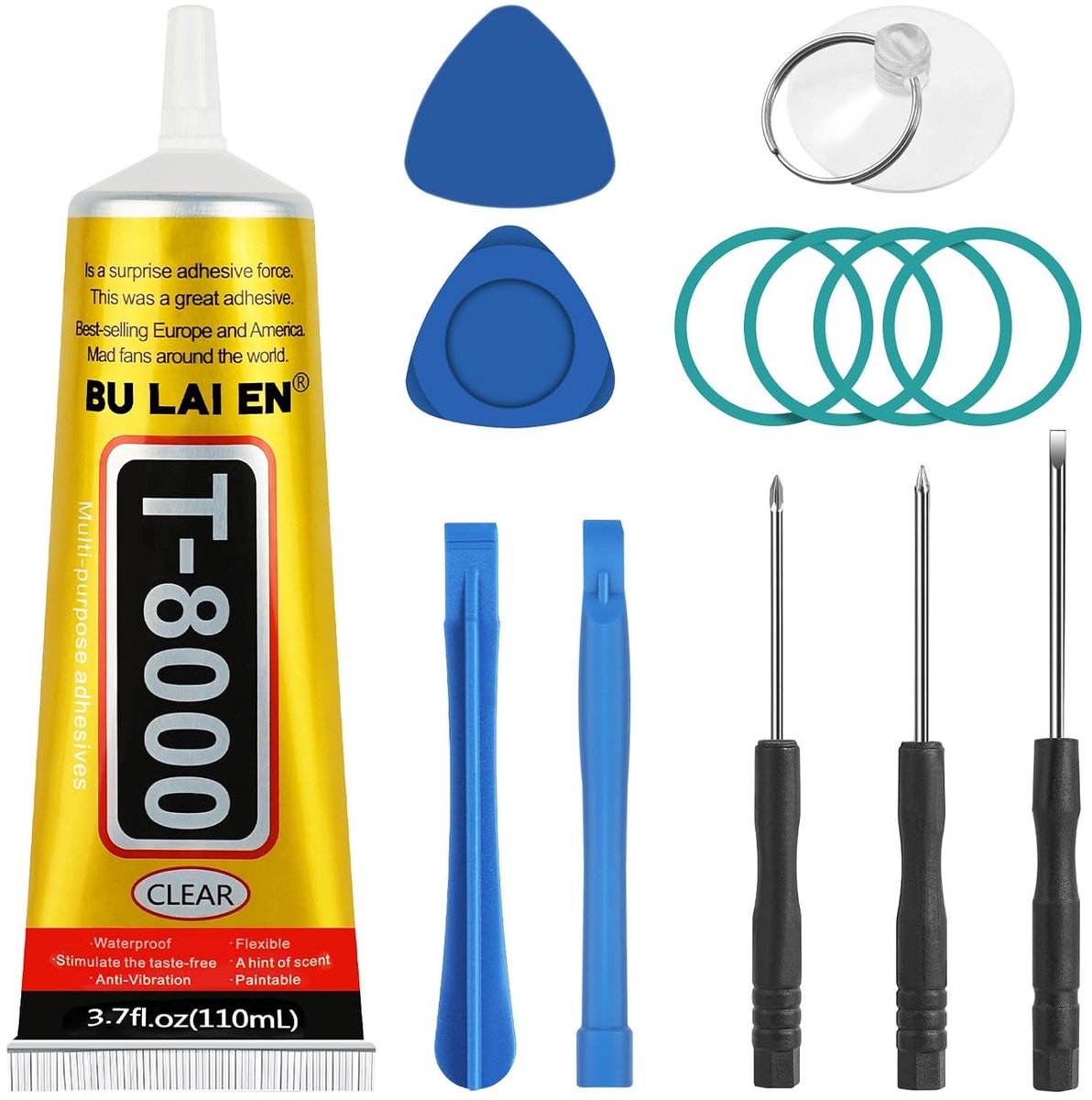 Dailygoods - Reparatieset voor Mobiele Telefoonschermen met Lijm en Gereedschap
