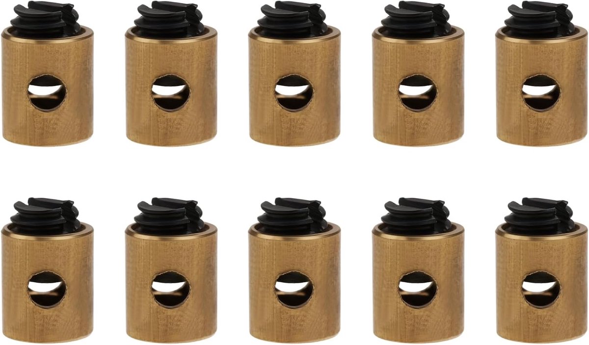 Dailygoods- Gasklep Remkabel Stop Klemmen 10X - 5x6mm - Geschikt voor ATV/Crossmotor - Metaal - Betrouwbaar - Eenvoudige installatie - Kabelstop