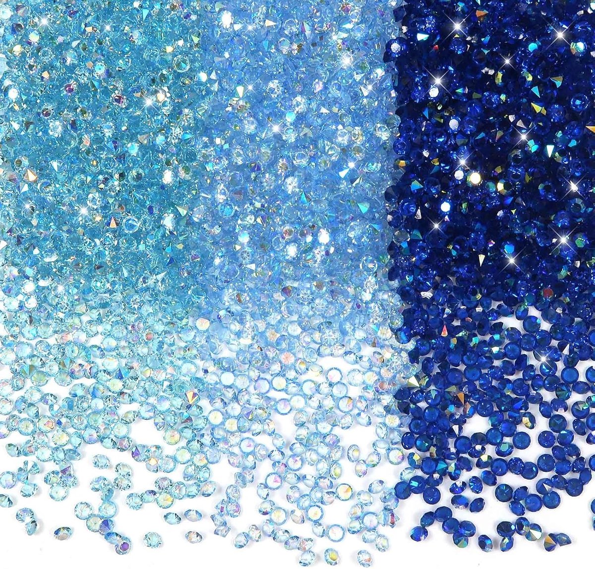 Dailygoods - 5000 Stuks Blauwe Acryl Kristallen Diamanten voor Tafeldecoratie