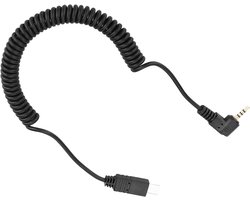 Dailygoods- Camera Sluiter 2,5 mm - Afstandsbediening - Ontspankabel - Geschikt voor A7/A6000/HX300 - Compatibel met Meyin RF624 - Meerdere camera's b