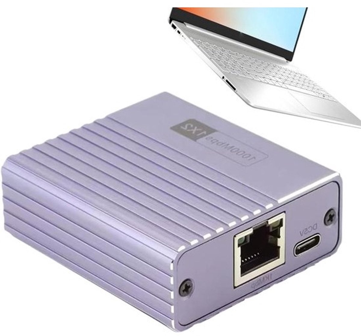 Ethernet Splitter - Lan Hub Adapter - Netwerk Uitbreiden - 1-naar-4 Poorten - 1000 Mbps - Zwart