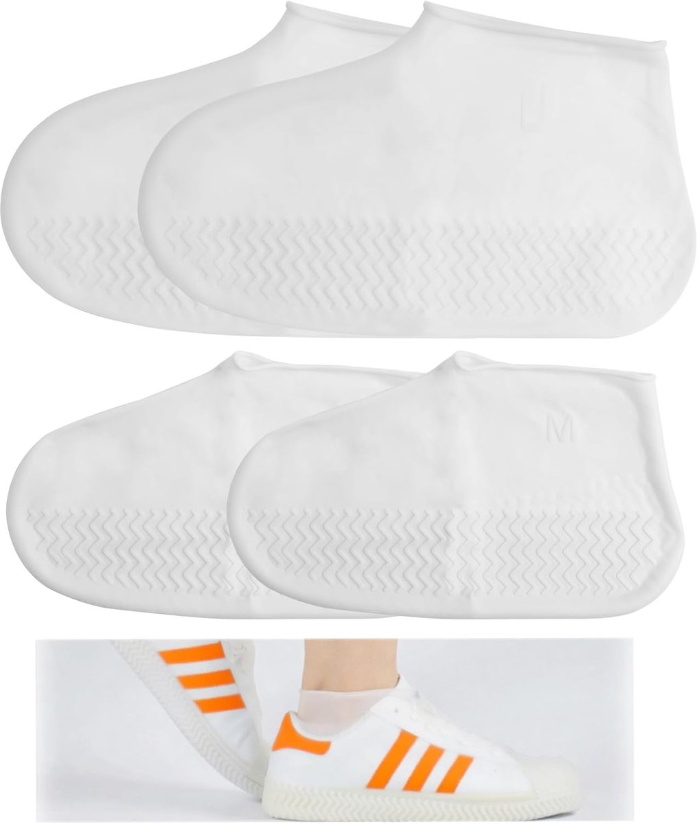 Dailygoods- Overschoenen waterdicht - Antislip - Herbruikbaar - Siliconen - Geschikt voor schoenmaten 34-45 - Lichtgewicht en scheurvast - Schoenovert
