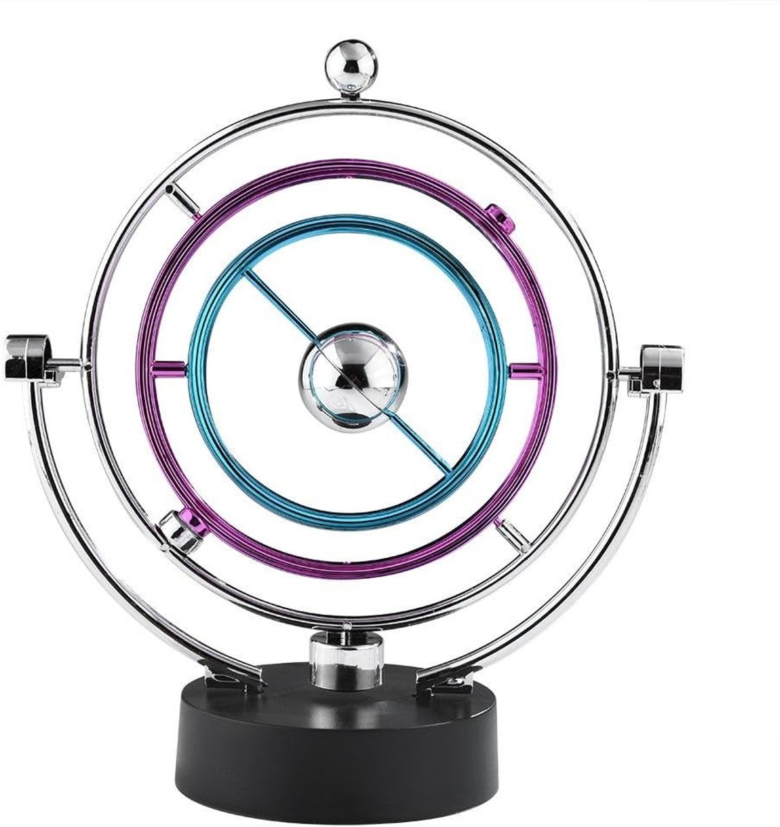 Swing Ball Bureau Perpetual Motion Natuurkunde Wetenschap Speelgoed Kinetische Kunst Globe Newton Slinger voor Office Home Ornamenten