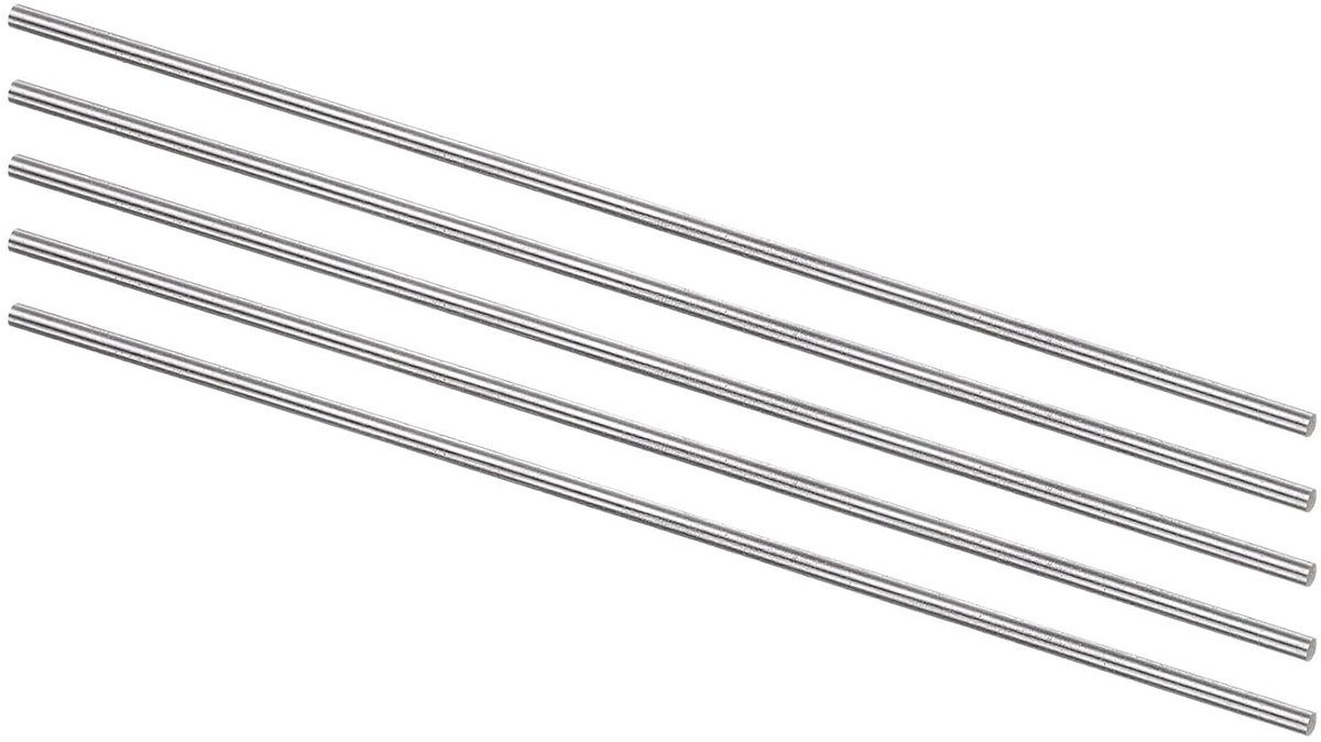 Stalen metalen stangen, 2,3 mm x 150 mm hogesnelheidsstaal (HSS) draaibankstanggereedschap, voor astransmissie, miniatuur doe-het-zelf knutselen