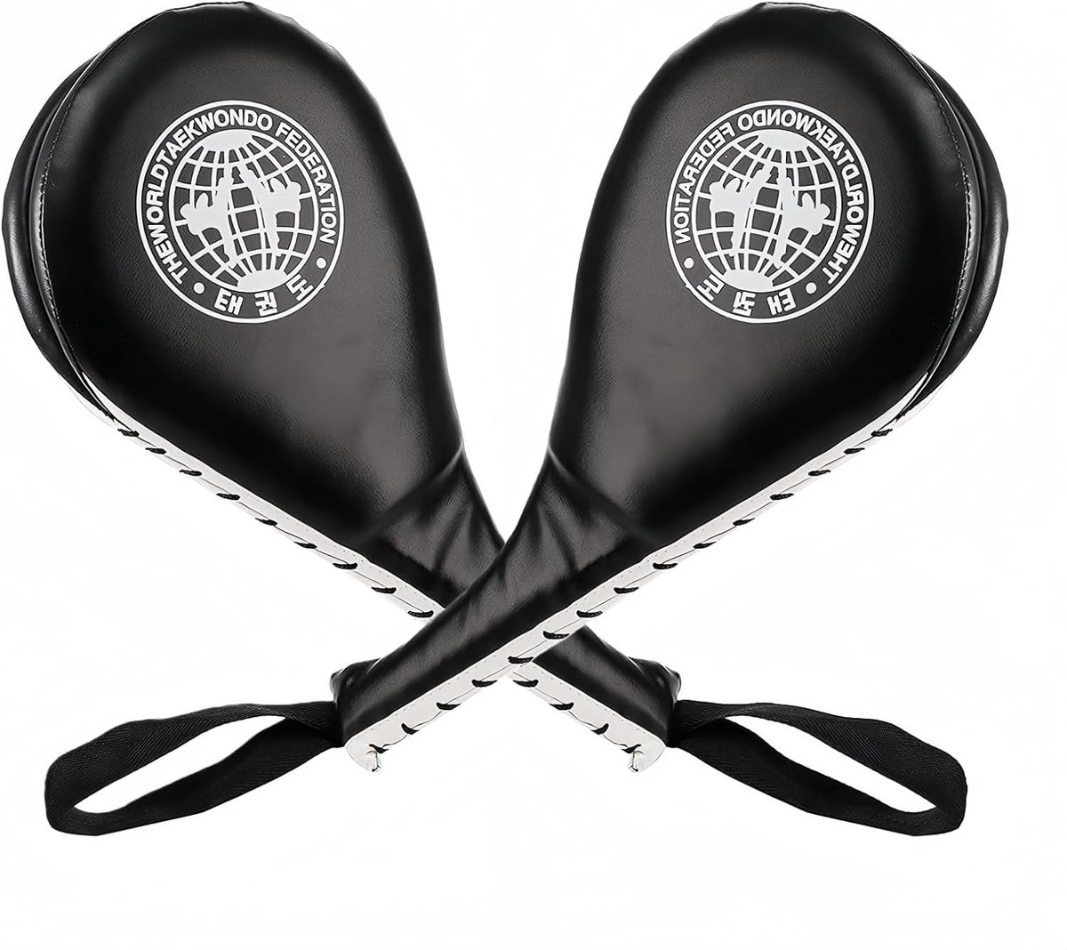 Dailygoods- Kickpads dubbele slagpad - Taekwondo trainingsapparaat - Slaghandschoenen honkbal - Slijtvast leer - Versterkte vulling - Verbeter snelhei