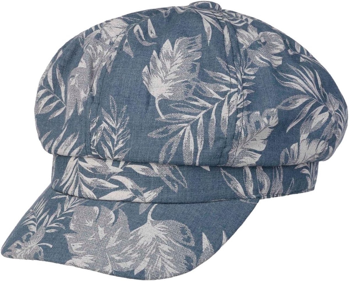 Allover Leaves Newsboy pet tropenmotief stretchband Dames Lente Zomer