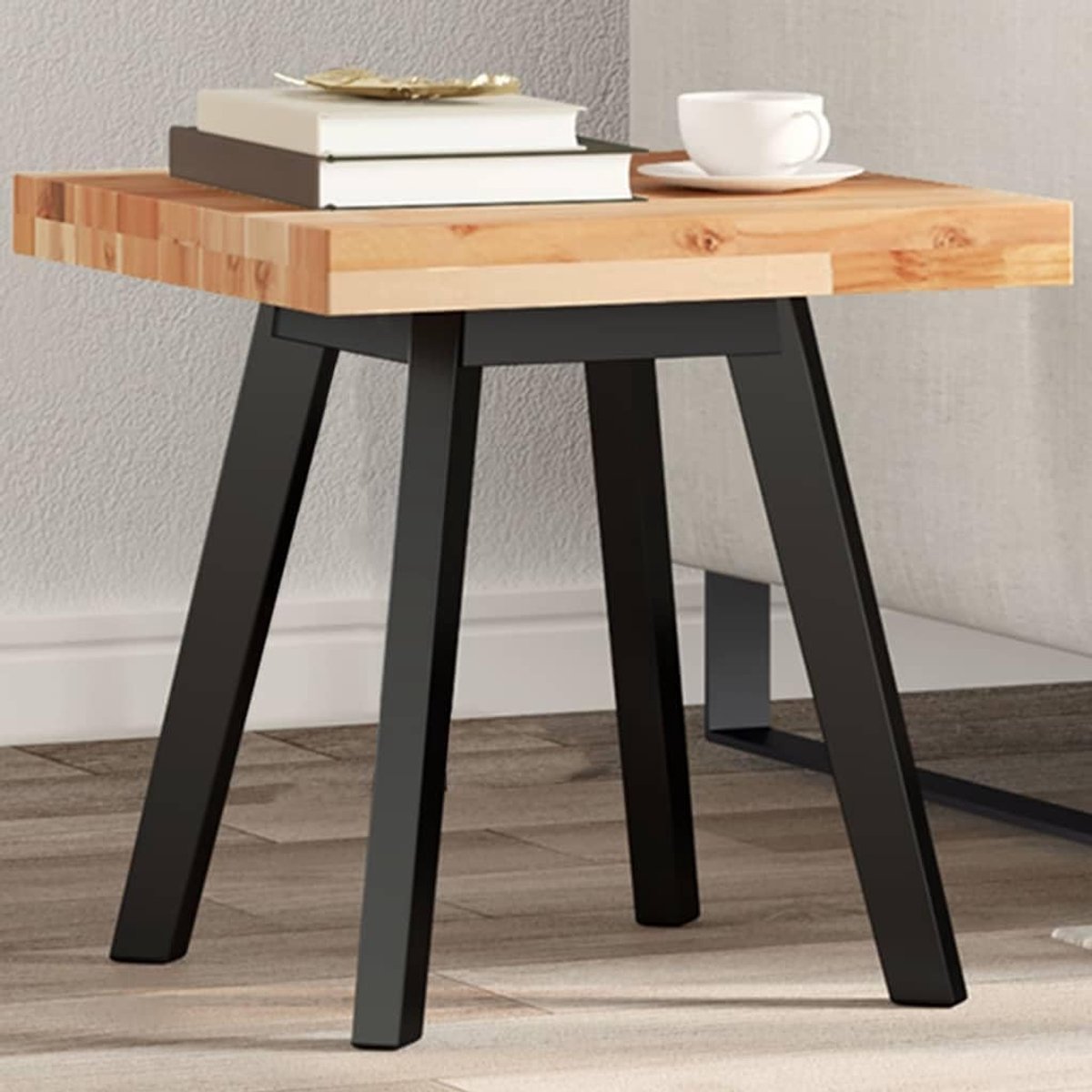 Vervangend tafelblad, eettafelblad, houten tafelblad, vervangingsplaat voor tafel, geschikt voor restaurant, eetkamer, café, hotel, vierkant, 40 x 40 x 4 cm, massief hout, acacia