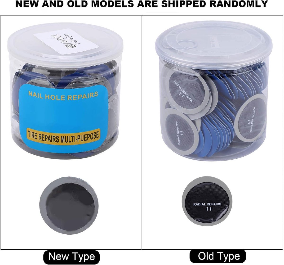 Patch, 150Pcs 43mm Ronde Natuurlijke Rubber Band Punctie Reparatie Tubeless Koude Patch Reparatie Accessoire