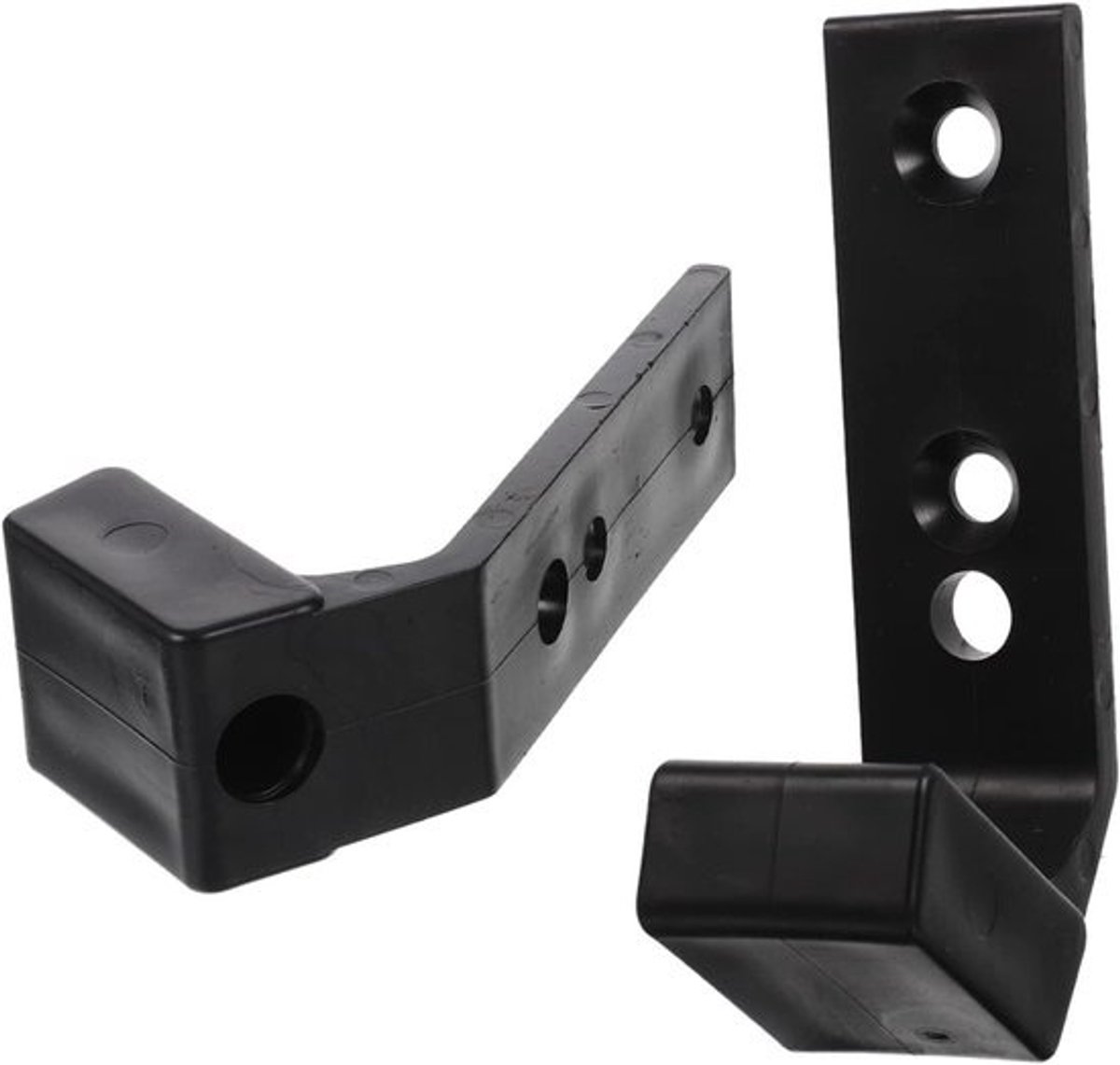 Halterrek - Halterhouder Barbellhouder - Thuisgym Opslag - Muurbevestiging Ruimtebesparend - 15 cm Lengte - Zwart