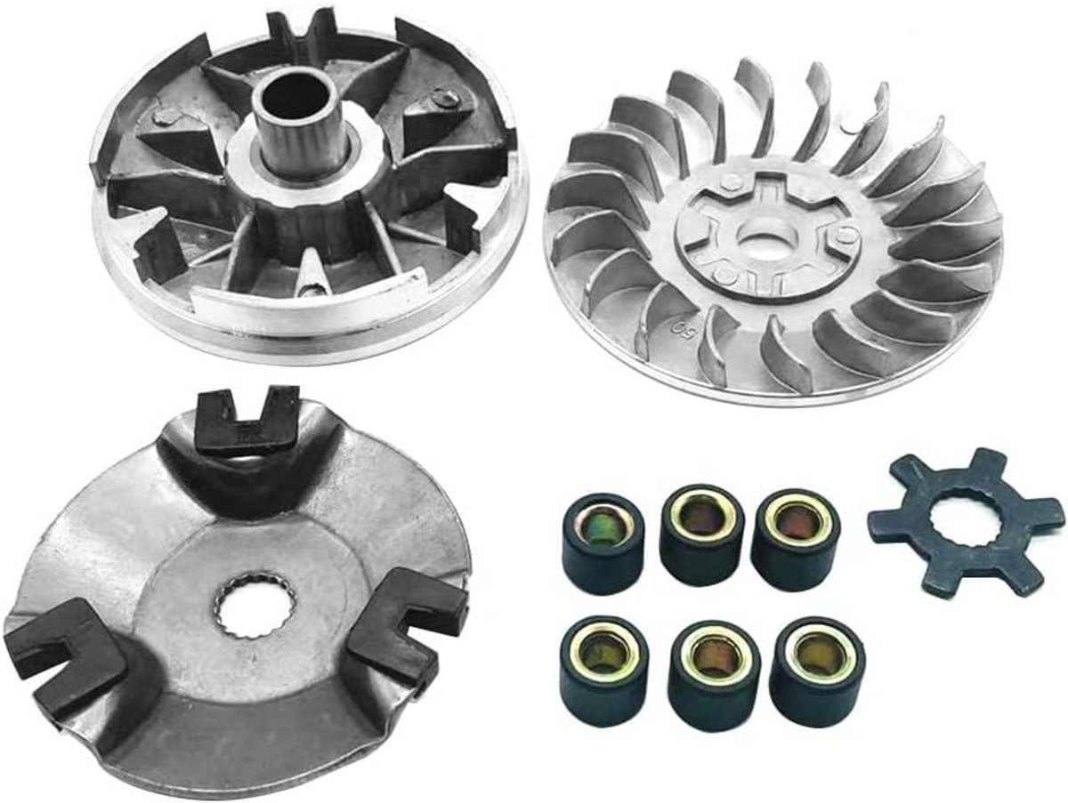 Byshayne- Variator Hoge Kwaliteit - Koppelingsset - Complete Kit - Eenvoudige Installatie - Vervangingsset - Past voor Jog/Zuma/Vino 50 - Scooterkit