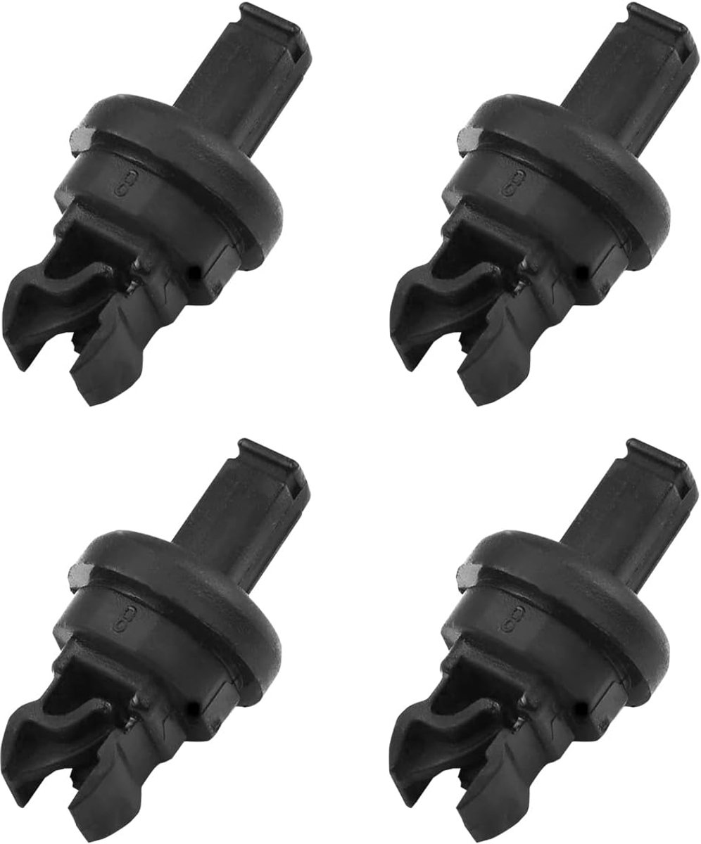Dailygoods- Plank Clip - 4 Stuks - Zwart Plastic - Push-in Bevestigingsmiddelen - Geschikt voor Nissan Qashqai 2007-2019 - Duurzaam - Retainer
