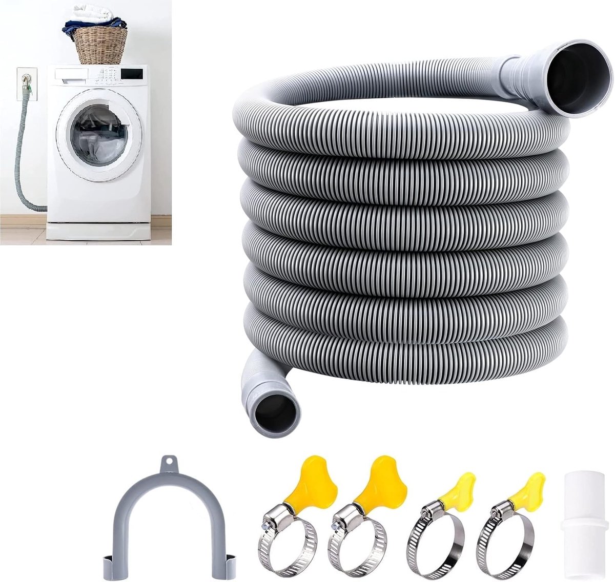 Afvoerslang Wasmachine - Dailygoods- Afvoerslang Ultra-Duurzaam
