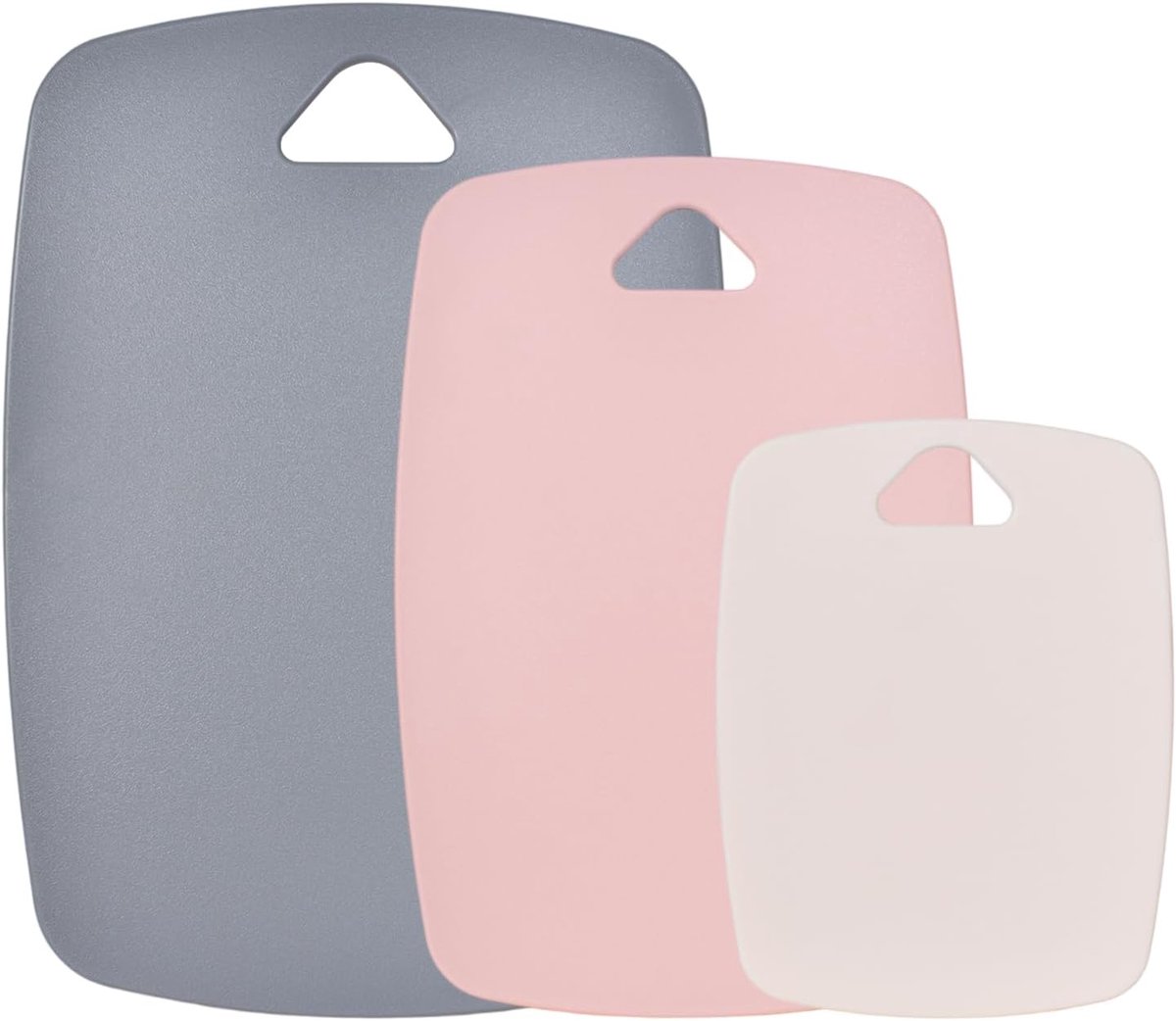 snijplanken van TPU, BPA-vrij, antislip en vaatwasmachinebestendig, krasbestendig, met sapgoot voor vloeistoffen, perfect voor vlees, groenten, 3 stuks