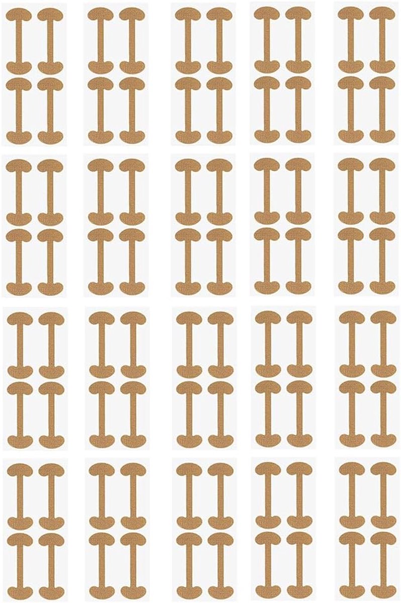 80 stuks teennagelcorrectiepatches voor ingegroeide teennagels, ademende nagelverzorgingspleisters, elastische teennagelpatches ter verlichting van klachten, teennagelcorrectieset voor voet