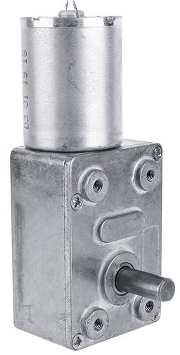 Wormaandrijving Motor met DC 12V Reducerende Elektrische Motor voor Reversible Toepassingen (5RPM) - Ideaal voor DIY Projecten en Robotica
