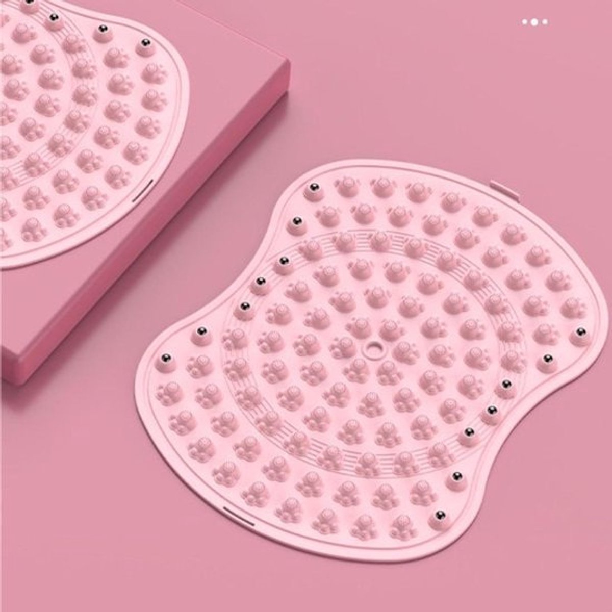 Voetmassage Mat - Acupressuur Kussen - Ontspanning Stimuleren - Verstelbare Drukpunten - 55 x 41.5 cm - Grijs