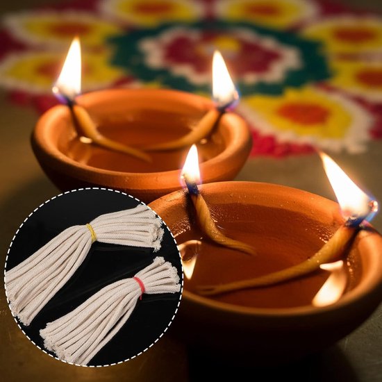 40 Stuks 0.5 cm Diameter Olielamp Lontjes - Vervangende Katoenen Lontjes voor Kerosine Lampen en Kaarsen, Ideaal voor Verlichting en Decoratie — afbeelding 5