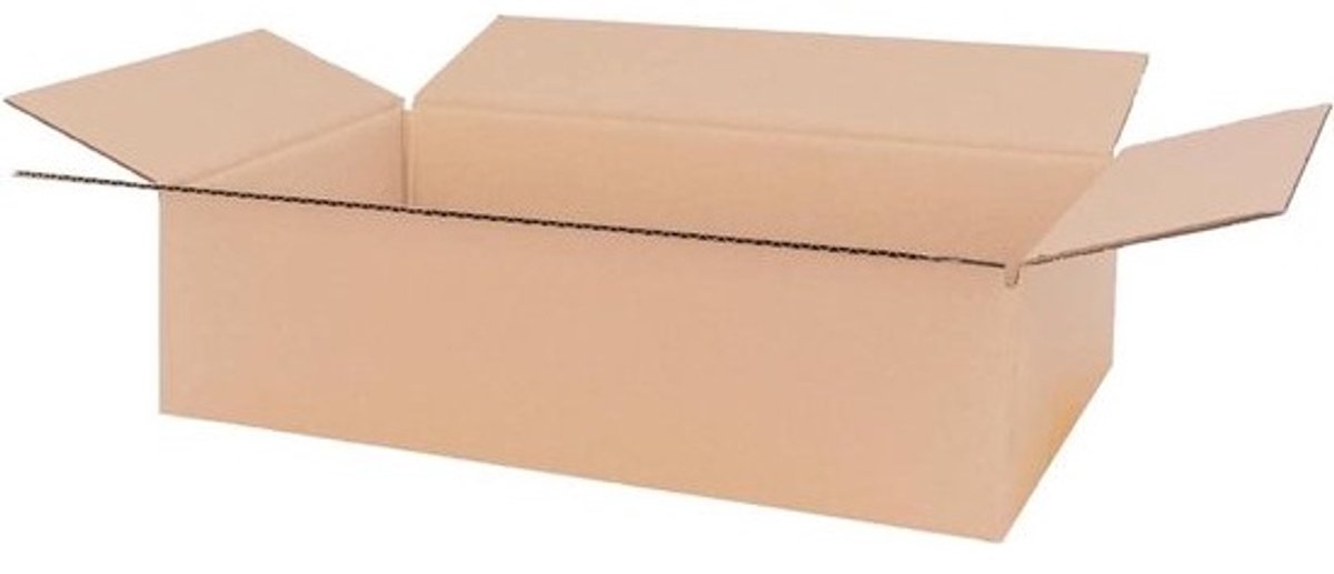 Vouwdozen Karton Bruin - Verzenddozen Opslagdozen - Verzenden Opslaan - Enkelgolf B-golf - 365 x 190 x 90 mm - Bruin