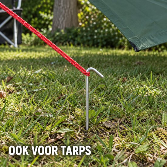Stormharing Grondpen - 30 Stuks - Ø5 x 230mm / 30mm - Stalen Staaf - Tentharing Metaal van Storm — afbeelding 5