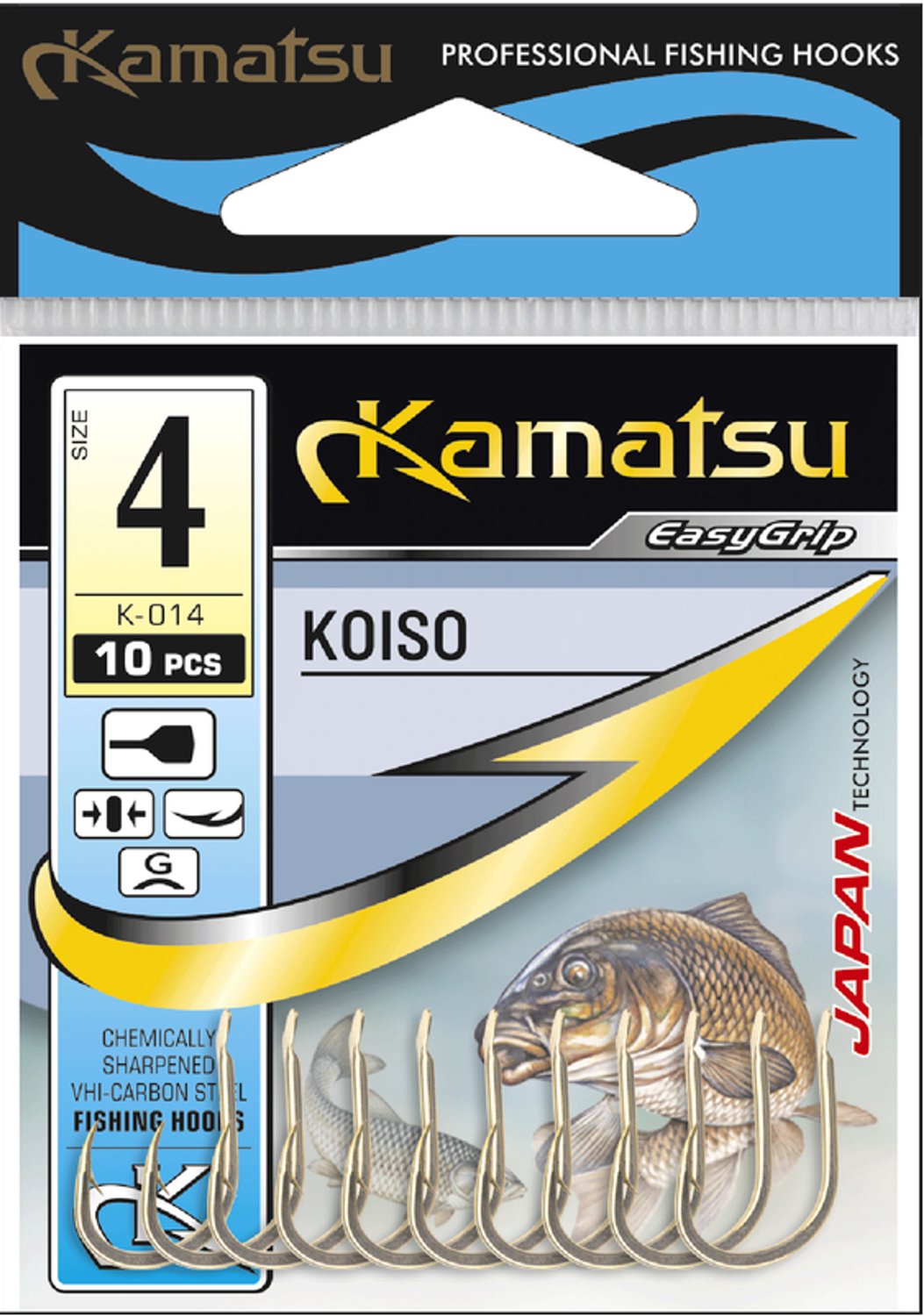 Merkloze Vishaakjes Koiso Maat 4 - 10 Stuks
