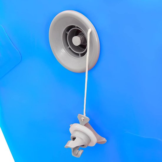 vidaXL - Gymnastiekrol - met - pomp - opblaasbaar - 120x90 - cm - PVC - blauw van VidaXL — afbeelding 4