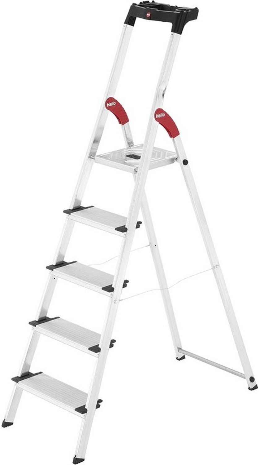 5-tre ladder - voor huishoudens - Veiligheid en functionaliteit - in aluminium