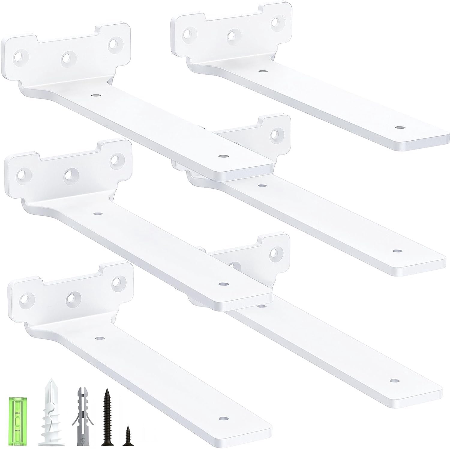 Famanu - Halter Set - Ideaal voor stevige ophangpunten - Geschikt voor een belasting tot 70 kg - Wit