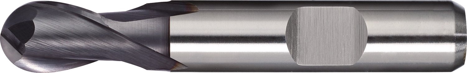 Volradiusfrees D.8mm Snijlengte 17mm HSS-Co8 TiCN Weldon Z.2 extra kort TECWERK